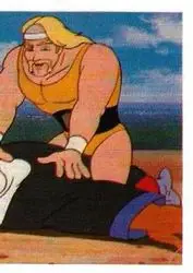1986 Hulk Hogan's Rock 'n' Wrestling Stickers #12 - Card #12 - Front 1986 Hulk Hogan's Rock 'n' Wrestling Stickers #12 - Card #12 - Front