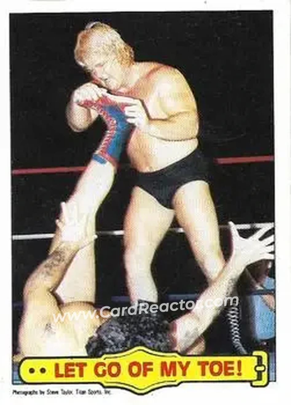 1986 Scanlens WWF Pro Wrestler #22 - Card #22 1986 Scanlens WWF Pro Wrestler #22 - Card #22