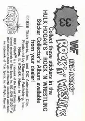 1986 Hulk Hogan's Rock 'n' Wrestling Stickers #33 - Hulk Hogan