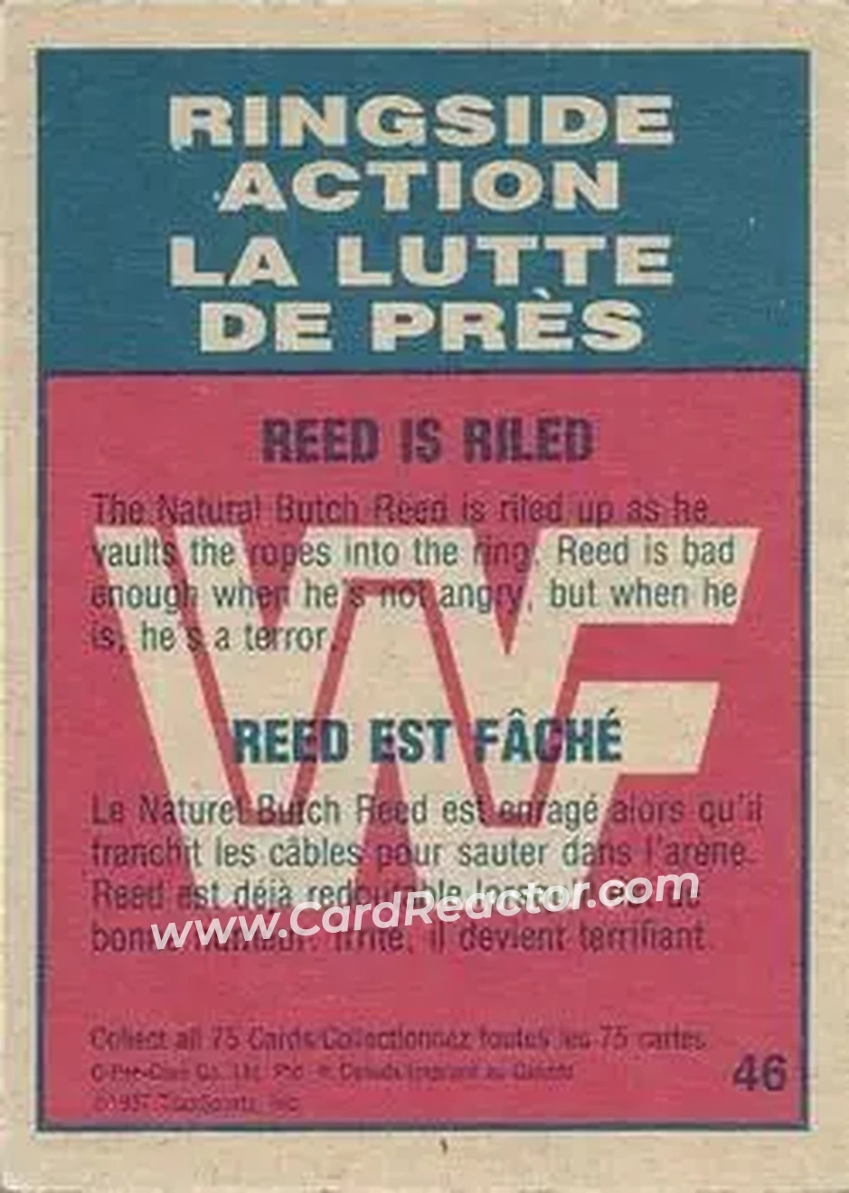 1987 O-Pee-Chee WWF #46 - Card #46