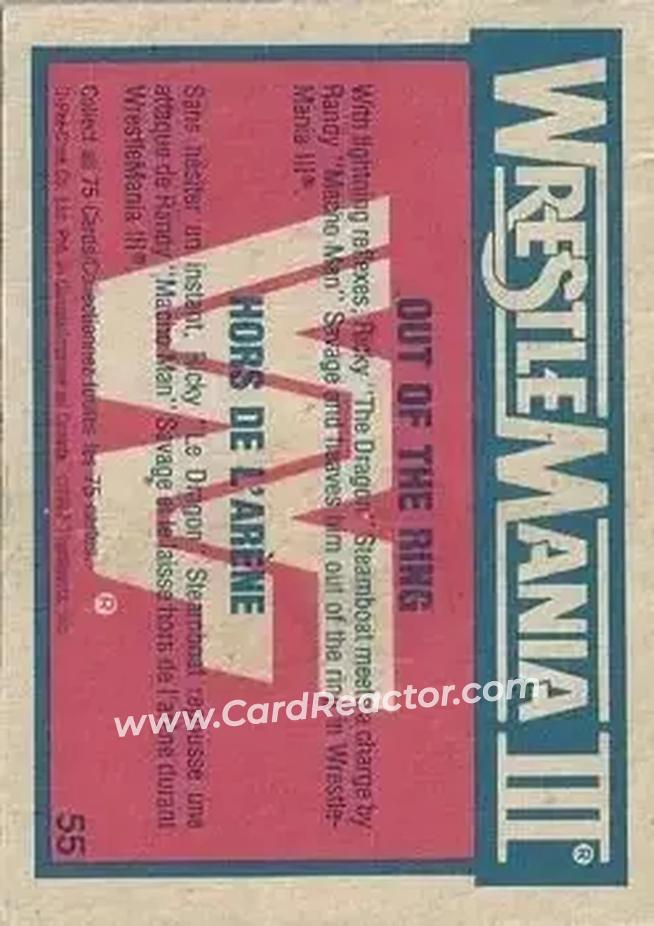 1987 O-Pee-Chee WWF #55 - Card #55