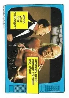 1986 Scanlens WWF Pro Wrestler #57 - Card #57