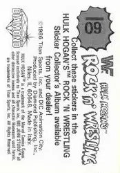1986 Hulk Hogan's Rock 'n' Wrestling Stickers #60 - Card #60 - Back