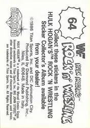 1986 Hulk Hogan's Rock 'n' Wrestling Stickers #64 - Card #64