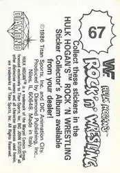 1986 Hulk Hogan's Rock 'n' Wrestling Stickers #67 - The Junkyard Dog