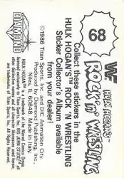 1986 Hulk Hogan's Rock 'n' Wrestling Stickers #68 - The Junkyard Dog - Back 1986 Hulk Hogan's Rock 'n' Wrestling Stickers #68 - The Junkyard Dog - Back