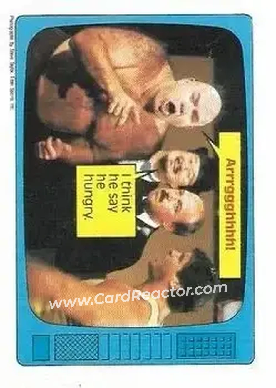 1986 Scanlens WWF Pro Wrestler #65 - Card #65 1986 Scanlens WWF Pro Wrestler #65 - Card #65