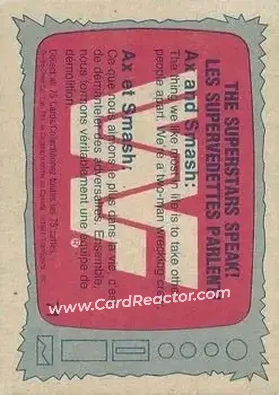 1987 O-Pee-Chee WWF #71 - Demolition