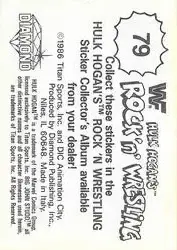 1986 Hulk Hogan's Rock 'n' Wrestling Stickers #79 - Card #79