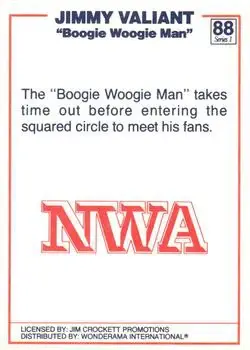 1988 Wonderama NWA #88 - Jimmy Valiant 1988 Wonderama NWA #88 - Jimmy Valiant