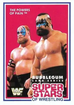 1989-90 Market-Scene WWF Superstars of Wrestling Series 3 #7 - The Powers of Pain