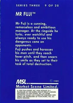 1989-90 Market-Scene WWF Superstars of Wrestling Series 3 #9 - Mr. Fuji