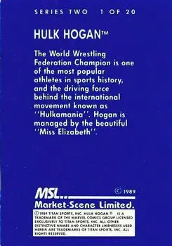 1989 Market-Scene WWF Superstars of Wrestling Series 2 #1 - Hulk Hogan