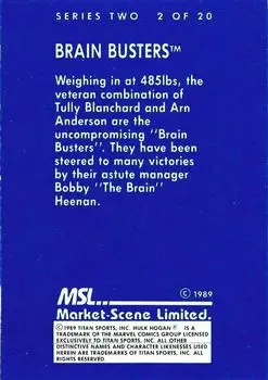 1989 Market-Scene WWF Superstars of Wrestling Series 2 #2 - Card #2