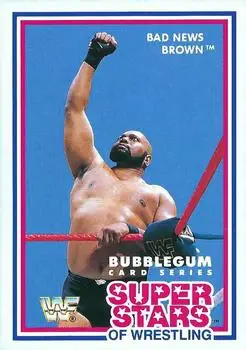 1989 Market-Scene WWF Superstars of Wrestling Series 1 #5 - Bad News Brown