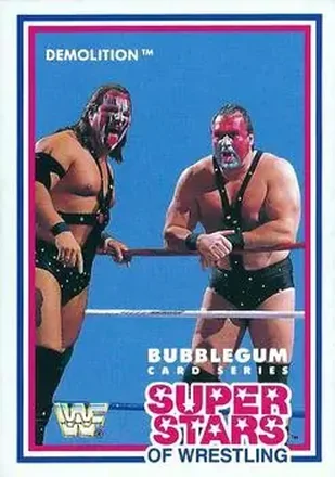 1989 Market-Scene WWF Superstars of Wrestling Series 1 #7 - Demolition 1989 Market-Scene WWF Superstars of Wrestling Series 1 #7 - Demolition