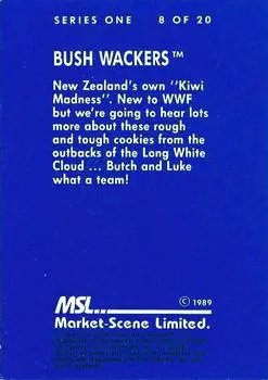 1989 Market-Scene WWF Superstars of Wrestling Series 1 #8 - The Bushwhackers (Butch & Luke)