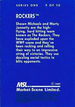 1989 Market-Scene WWF Superstars of Wrestling Series 1 #9 - Rockers