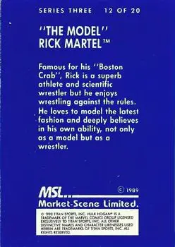 1989-90 Market-Scene WWF Superstars of Wrestling Series 3 #12 - Rick Martel