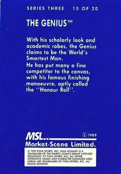 1989-90 Market-Scene WWF Superstars of Wrestling Series 3 #15 - The Genius 1989-90 Market-Scene WWF Superstars of Wrestling Series 3 #15 - The Genius