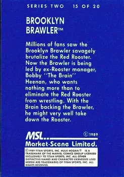 1989 Market-Scene WWF Superstars of Wrestling Series 2 #15 - Brooklyn Brawler