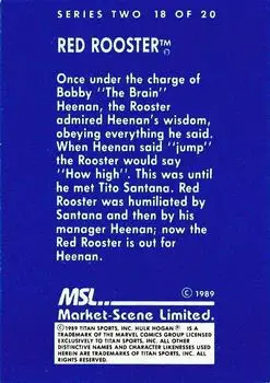 1989 Market-Scene WWF Superstars of Wrestling Series 2 #18 - Red Rooster