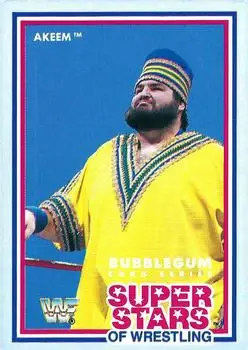 1989 Market-Scene WWF Superstars of Wrestling Series 1 #13 - Akeem 1989 Market-Scene WWF Superstars of Wrestling Series 1 #13 - Akeem