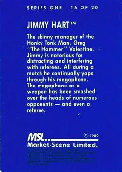 1989 Market-Scene WWF Superstars of Wrestling Series 1 #16 - Jimmy "Mouth of the South" Hart