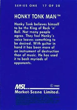 1989 Market-Scene WWF Superstars of Wrestling Series 1 #17 - Honky Tonk Man