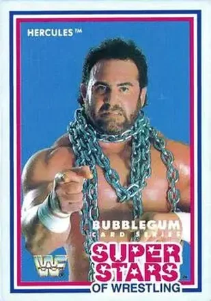 1989 Market-Scene WWF Superstars of Wrestling Series 1 #19 - Hercules