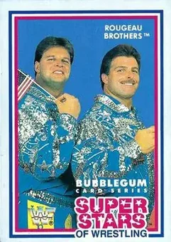 1989 Market-Scene WWF Superstars of Wrestling Series 1 #20 - Rougeau Brothers