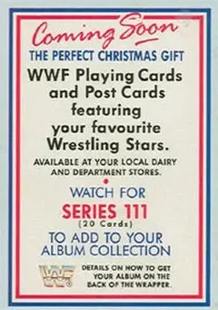 1989 Market-Scene WWF Superstars of Wrestling Series 2 #NNO - Card #NNO