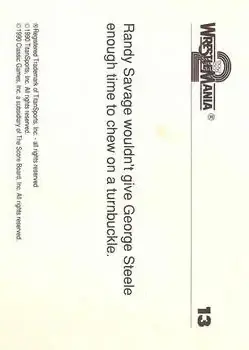1990 Classic WWF The History of Wrestlemania #13 - Card #13 - Back