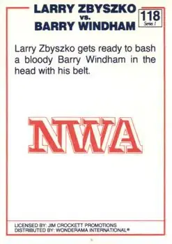 1988 Wonderama NWA #118 - Card #118 - Back