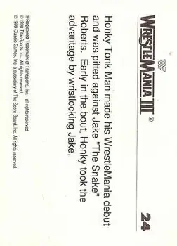 1990 Classic WWF The History of Wrestlemania #24 - Card #24