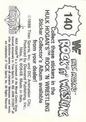 1986 Hulk Hogan's Rock 'n' Wrestling Stickers #140 - Card #140