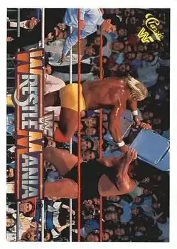 1990 Classic WWF The History of Wrestlemania #34 - Card #34 - Front