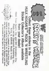 1986 Hulk Hogan's Rock 'n' Wrestling Stickers #144 - Big John Studd