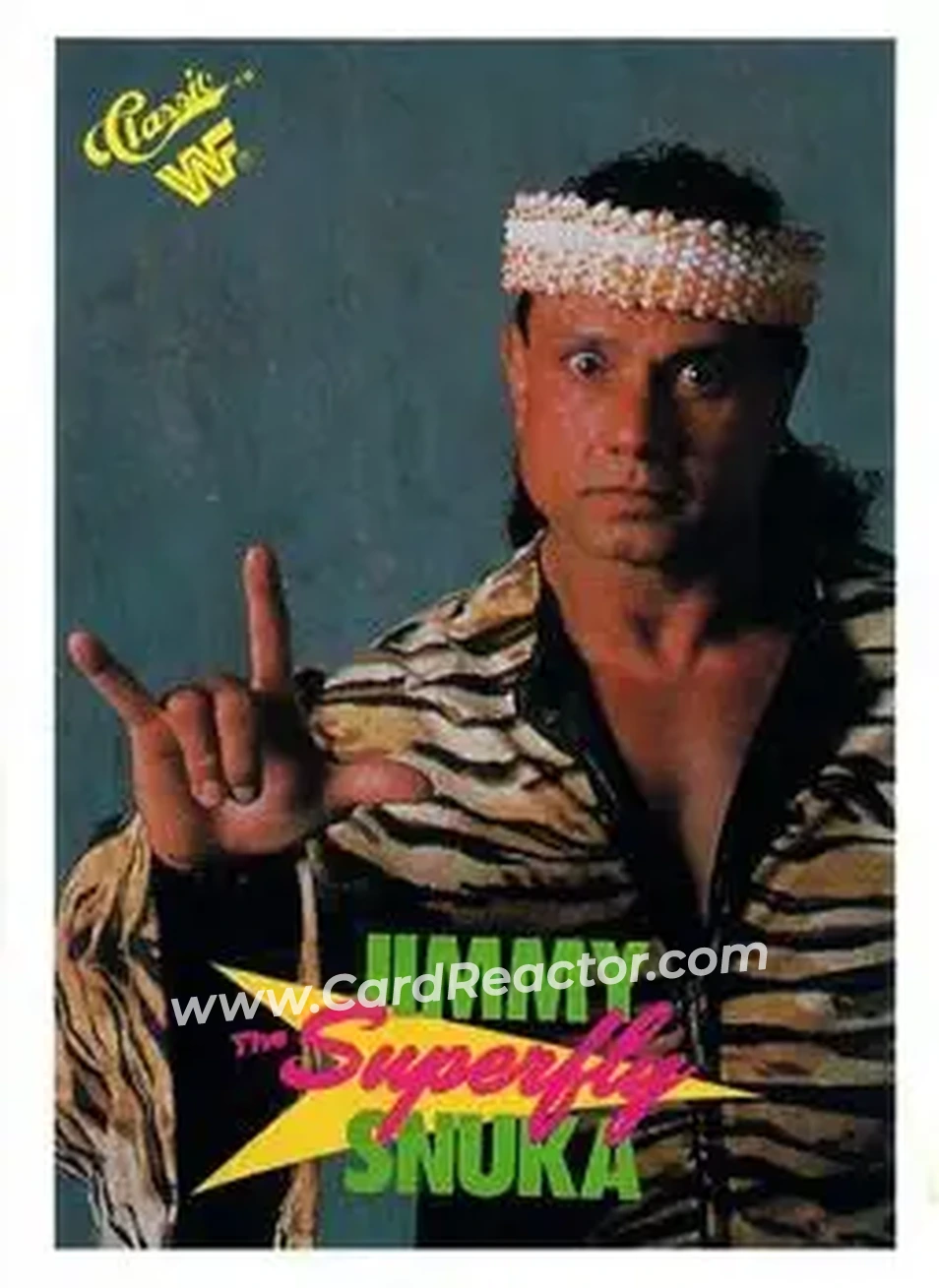 1990 Classic WWF #69 - Superfly Jimmy Snuka 1990 Classic WWF #69 - Superfly Jimmy Snuka