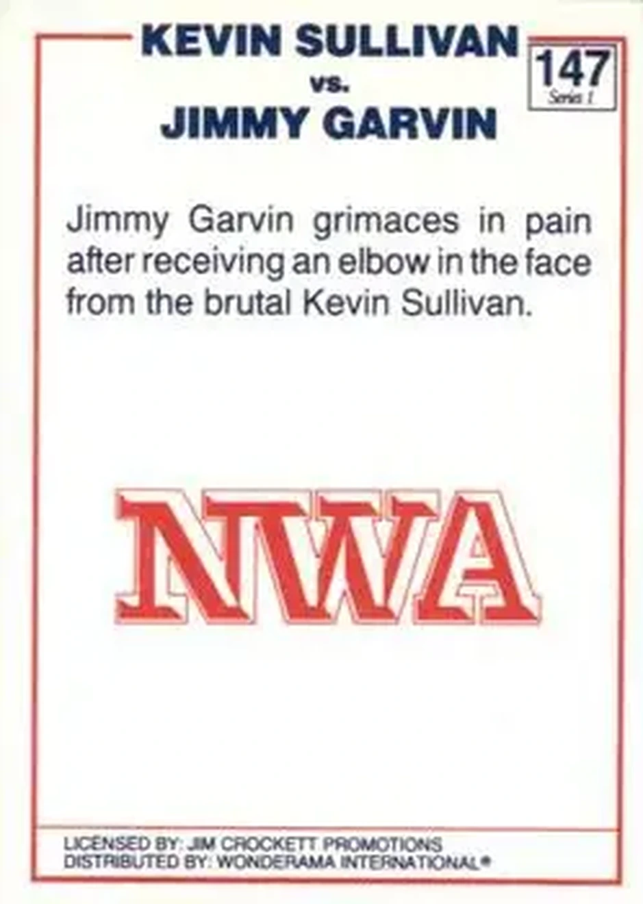 1988 Wonderama NWA #147 - Card #147
