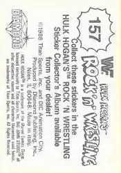 1986 Hulk Hogan's Rock 'n' Wrestling Stickers #157 - Card #157