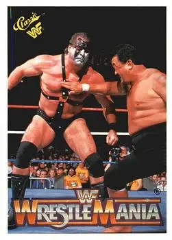 1990 Classic WWF The History of Wrestlemania #76 - Card #76 - Front