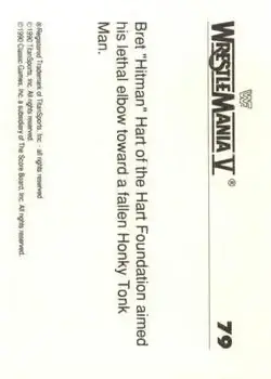 1990 Classic WWF The History of Wrestlemania #79 - Card #79 - Back