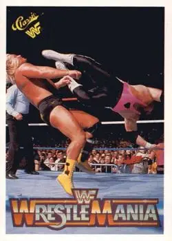 1990 Classic WWF The History of Wrestlemania #87 - Card #87 - Front