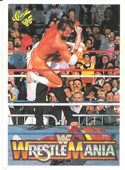1990 Classic WWF The History of Wrestlemania #99 - Card #99 - Front
