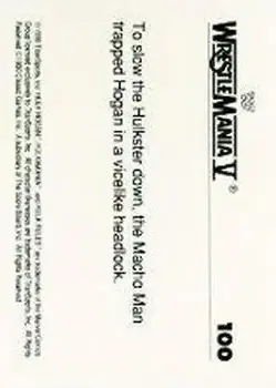 1990 Classic WWF The History of Wrestlemania #100 - Card #100