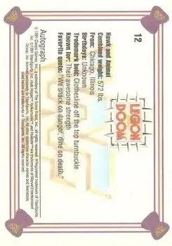 1991 Classic WWF Superstars #12 - Legion of Doom