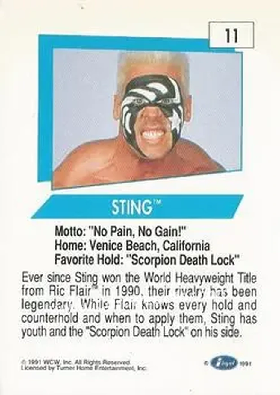 1991 Impel WCW #11 - Sting