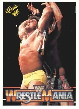 1990 Classic WWF The History of Wrestlemania #110 - Card #110 - Front