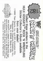 1986 Hulk Hogan's Rock 'n' Wrestling Stickers #182 - Nikolai Volkoff - Back 1986 Hulk Hogan's Rock 'n' Wrestling Stickers #182 - Nikolai Volkoff - Back